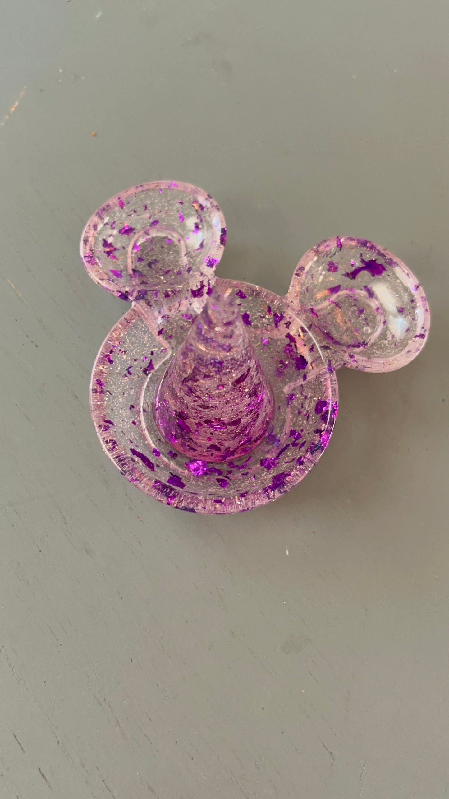 Mickey head ring holder